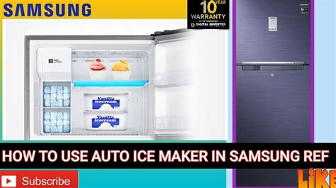 samsung refrigerator auto ice maker