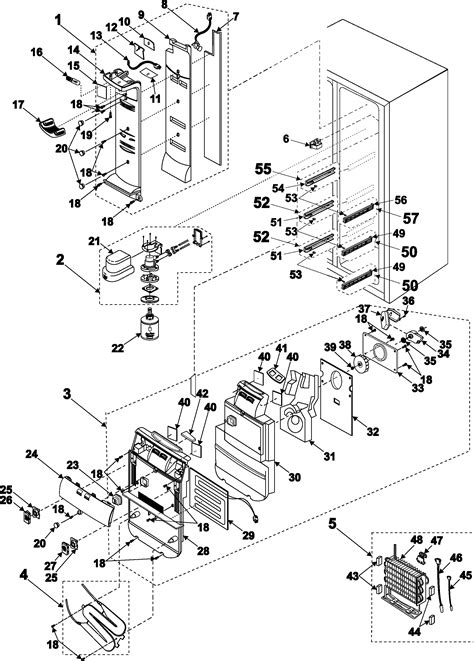 samsung refrigerator rs2530bbp parts diagram 