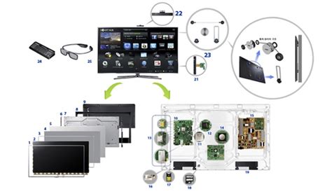 samsung tv parts diagram 