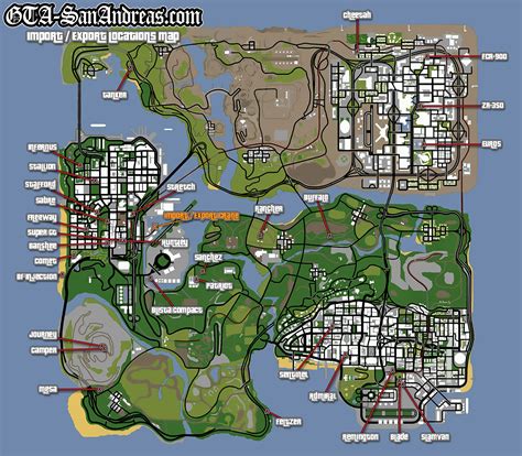 san andreas export list, Grand theft auto: san andreas – definitive edition: every vehicle on