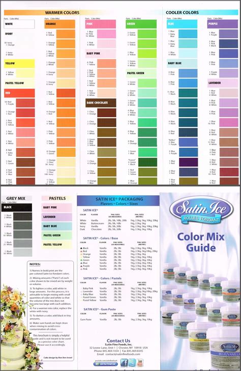 satin ice color chart