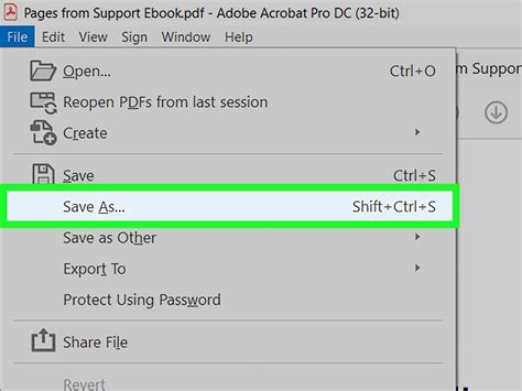save as adobe pdf, Save as pdf box
