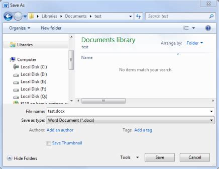 save as dialogue box, Save dialogue box in same spot