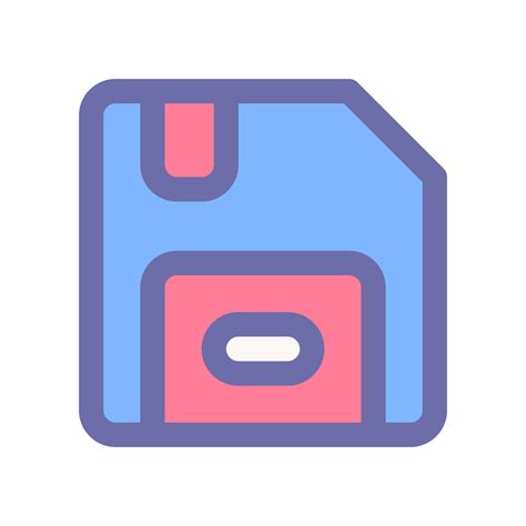 save as icon design, Generic outline color save icon