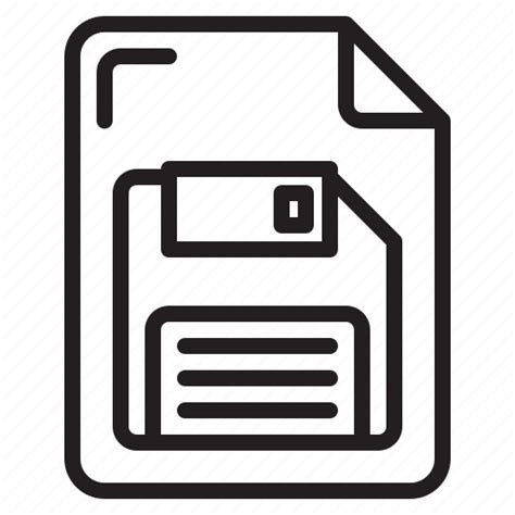 save document icon, Save, document icon