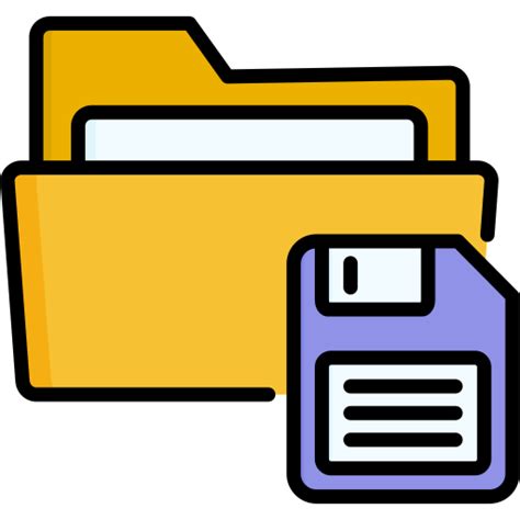 save file directory icon, Save file
