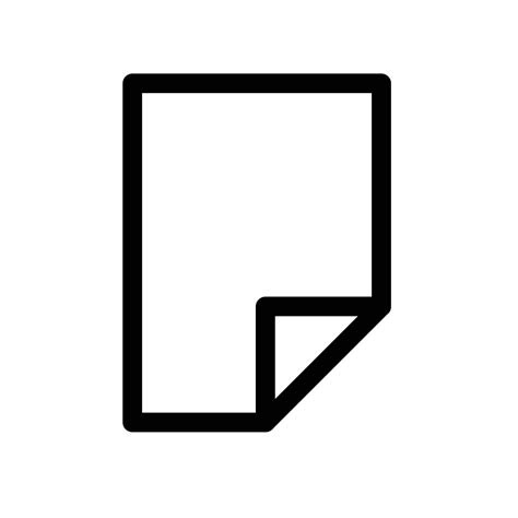 save folded paper icon, Folded paper generic flat icon