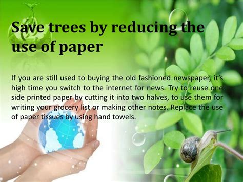 save paper ppt, Save paper to save forests ppt 2010