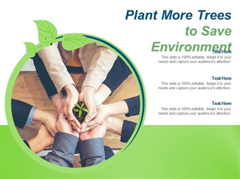 save plant theme for ppt, Plant more trees to save climate ppt powerpoint presentation ideas clipart