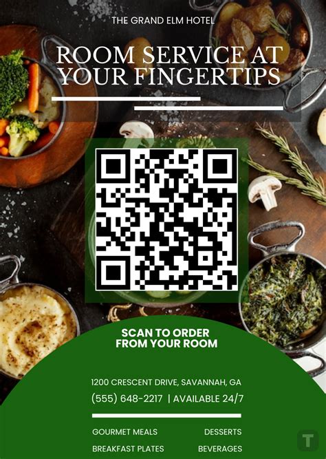 scan for room service sign qr code, Scan me qr code menu sign spa plaque