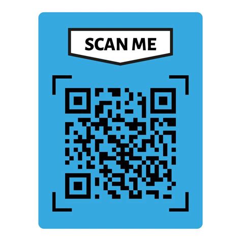 scan me qr code design, Scan me concept. qr code icon in square frame with pointing arrow