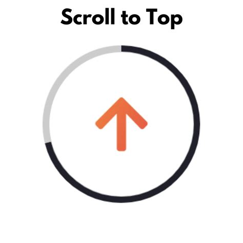 scroll top button transparent, Scroll to top button. Scroll top link button