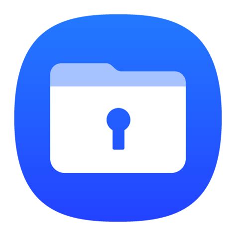 secure folder app icon, Secure folder generic flat gradient icon