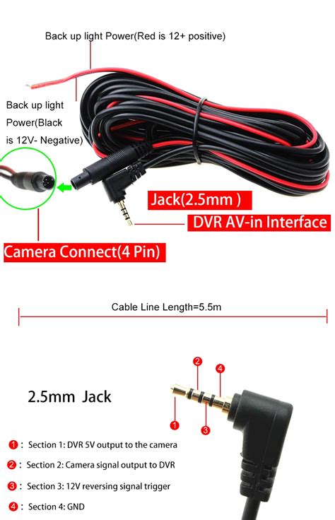 security camera 4 pin diagram 