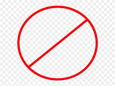 see through red circle with line, Red circle with line through it clipart