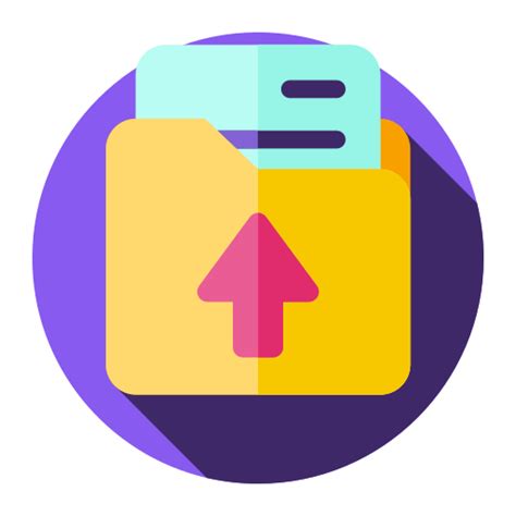 send file logo, Send file generic hand drawn color icon