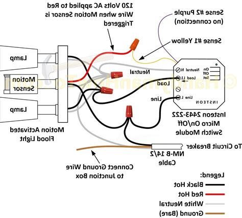 sensor operated light wiring diagram 
