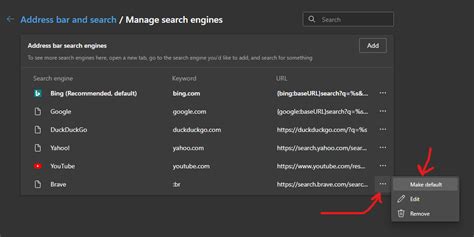 set brave as default search engine edge, How to change your search engine in microsoft edge vrogue