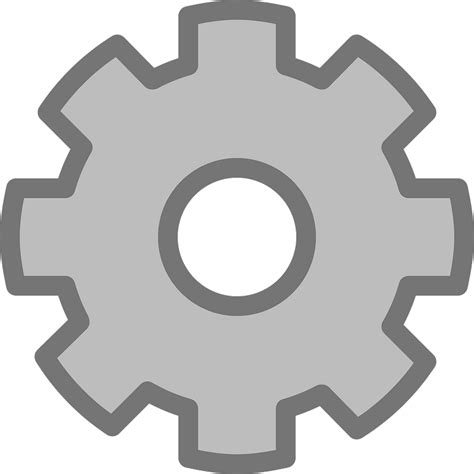 settings icon gray background, Grey settings icon. free download transparent .png