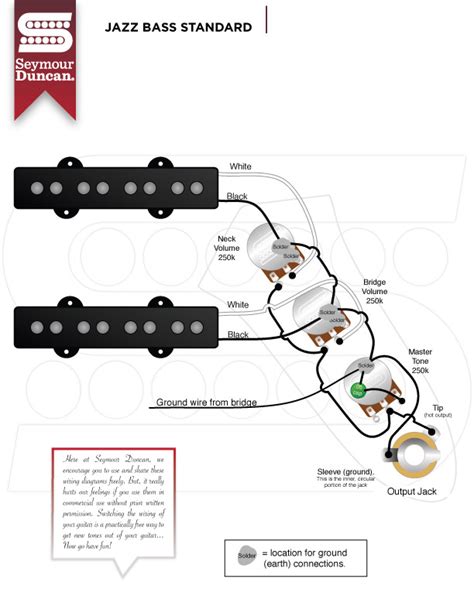 seymour duncan jazz bass wiring diagram 