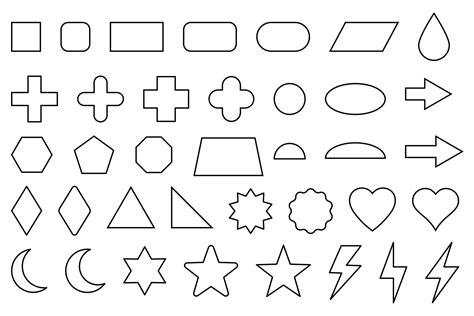 shape outline icon, Shape outline icon