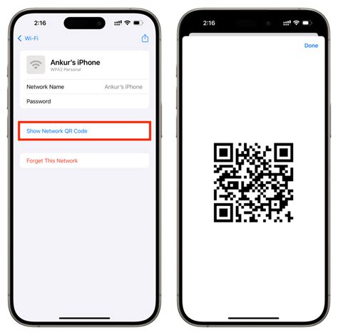 share wifi password iphone qr code, Password qr mashtips iphones. How to share your wi-fi password from your phone