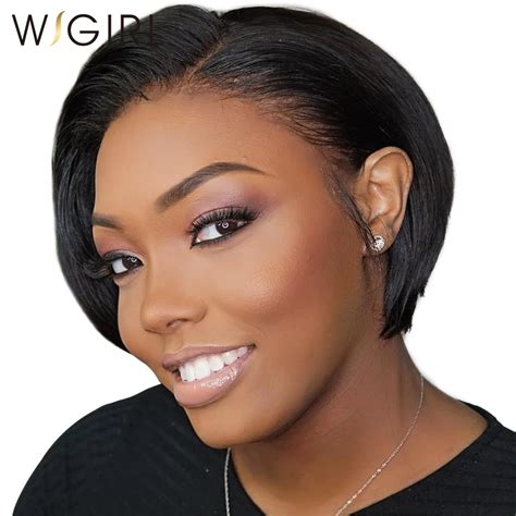 short human hair lace wigs