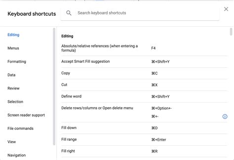shortcuts for google profiles, Shortcuts tinkercad mudbox vlc docs commands. 100 google sheets shortcuts