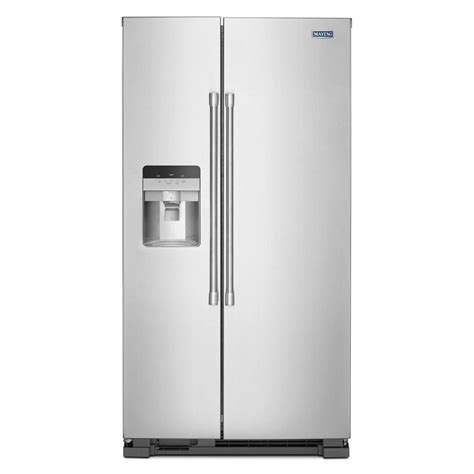side by side refrigerator with ice maker