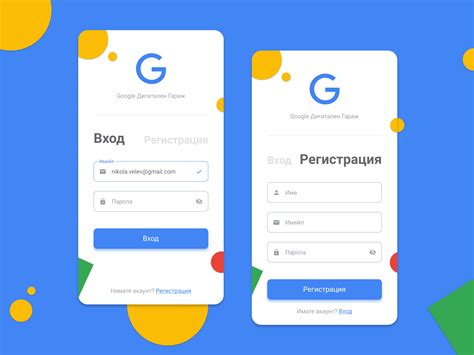 sign in with google ui design, 