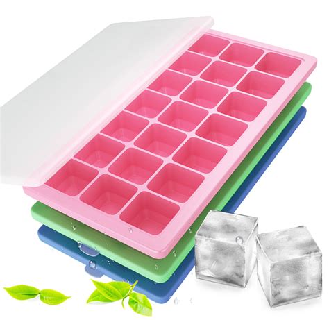 silicone ice tray with lid