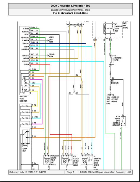 silverado climate control wiring diagram 