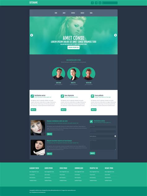 simple 1 page html template, Simple one page website template