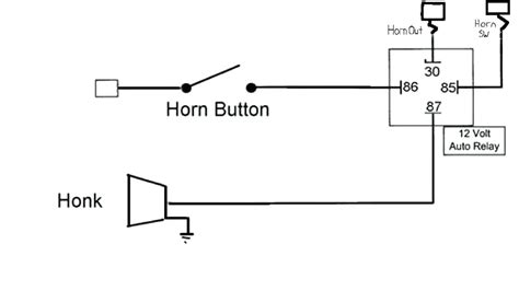 simple 12v horn wiring diagram boat 