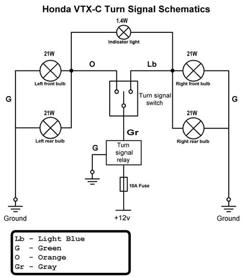 simple automotive wiring signal direction drawing 