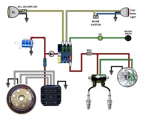 simple motorcycle wiring diagram 