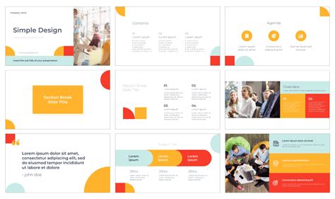 Simple Powerpoint Template Design