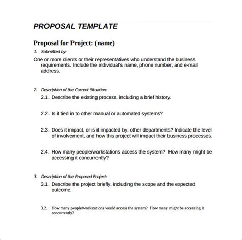 Simple Proposal Template