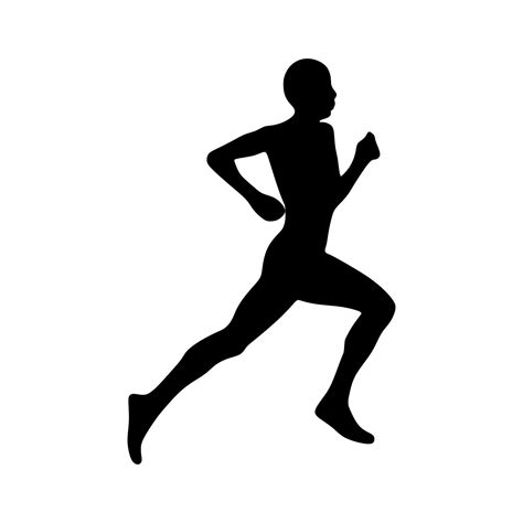 simple runner silhouette, Running silhouette woman black vector simple. Silhouette of running woman profilec simple black vector image