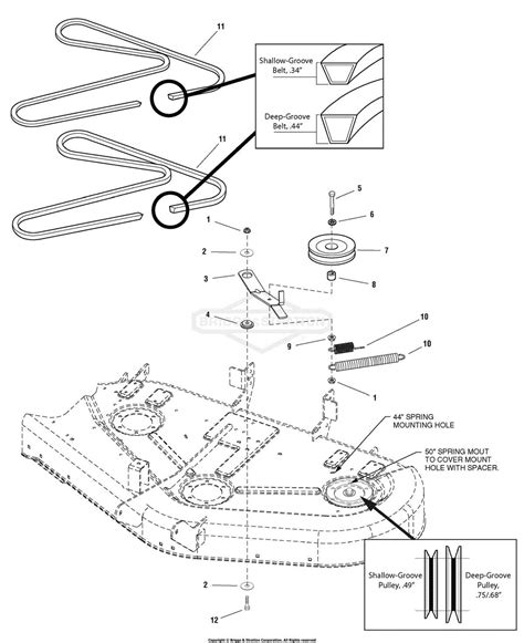 simplicity lawn tractor belt diagram 