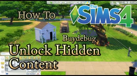 sims 4 unlock all hidden objects cheat, Sims 4 unlock all items objects cheat