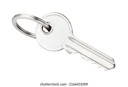 single key no background, Single key isolated on black background. stock photo