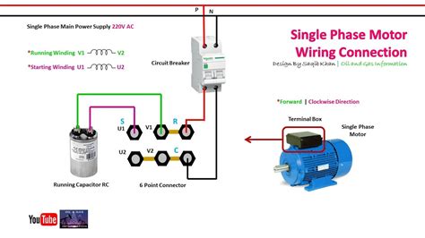 single phase pump motor capacitor wiring diagram 