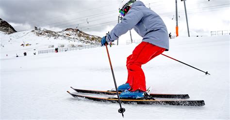 skiing on ice