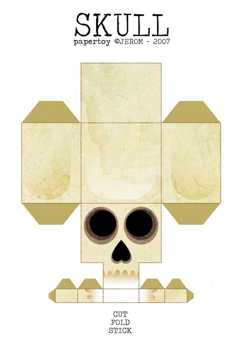 Skull Paper Template