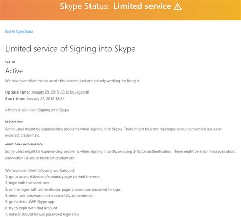 skype not logging in, (classic) skype not logging you in when using mfa as primary