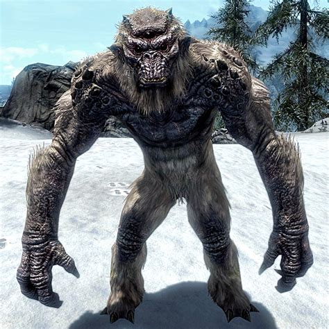 skyrim ice troll