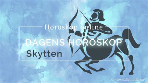 skytten horoskop idag