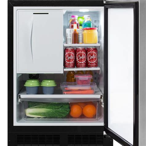small refrigerator with ice maker