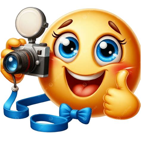 smiley-face emoji with digital camera, Smile emoticon photographer holding a digital camera stock vector. Camera smile photographer emoticon holding digital smiley illustration vector preview
